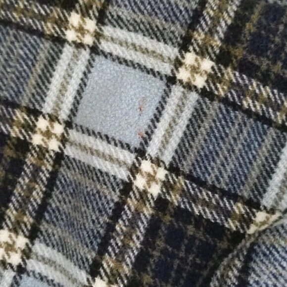 Blue Flannel Checkered Button Down Shirt - Picture 2 of 7